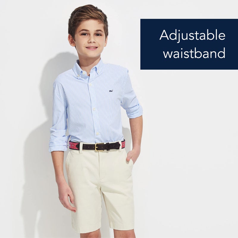 vineyard vines Boys' Breaker Shorts, Stone, 14 - Image 3